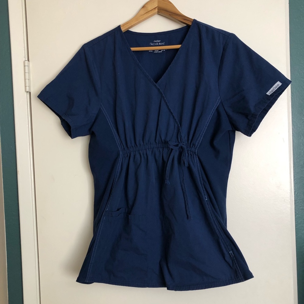 Cherokee maternity scrub top